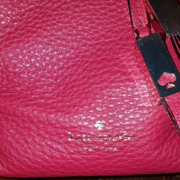 Kate Spade red leather bucket bag - Picture 5 of 7